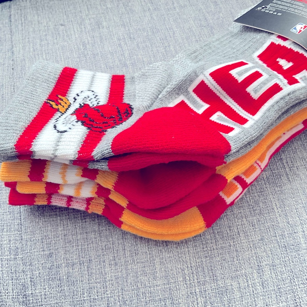 NBA Miami Heat Socks ( 3pk  )
